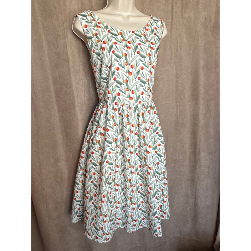 Tulip B By Unique Vintage Floral Sleeveless Dress L NWT - Picture 3 of 6